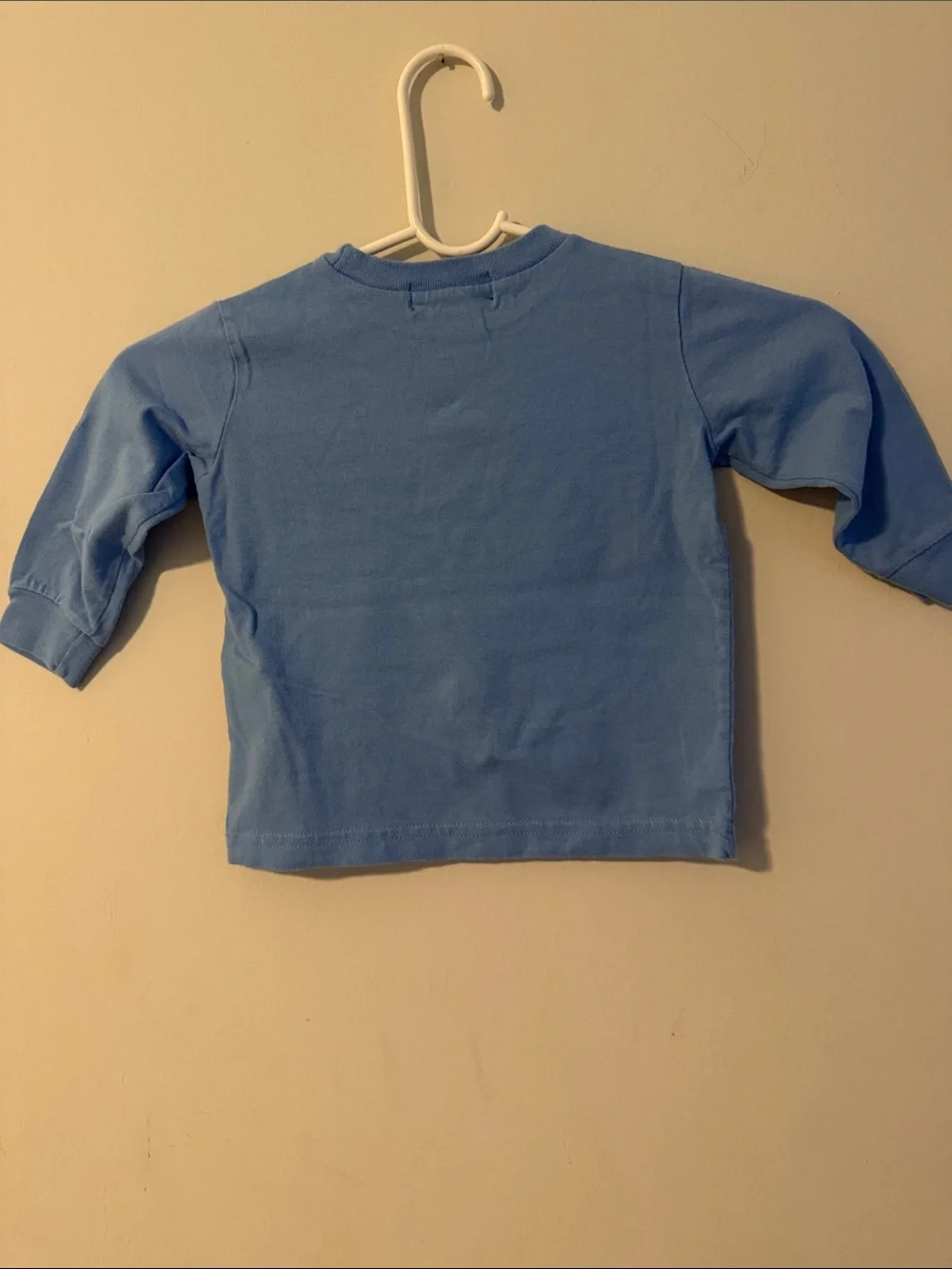 Ralph Lauren Light Blue Long-Sleeve Crewneck Tee with Yellow Pony